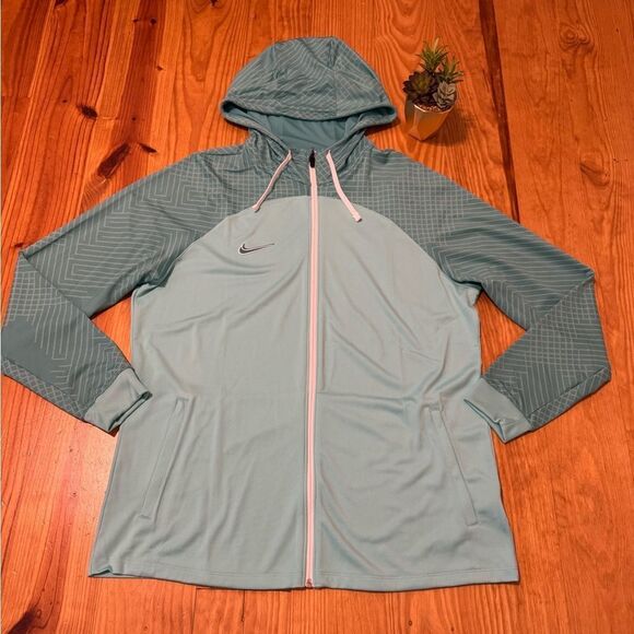 Nike DRI-FIT STRIKE Hooded Active Jacket Hyper Teal DH8768-354 Men’s Size XL - Picture 1 of 8